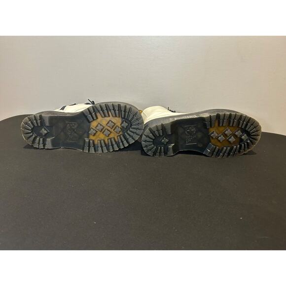 Doc Martens Jadon White Leather Platform Lace Up Combat Boots Women's Size 7 - Picture 8 of 10